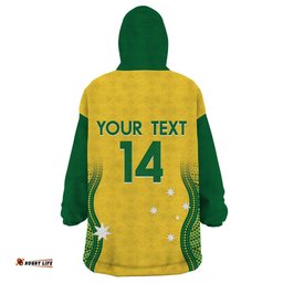 custom australia opals wearable blanket hoodie indigenous art