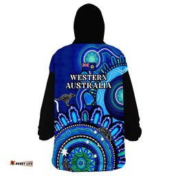 western australia state wearable blanket hoodie wa aussie indigenous art