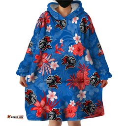 custom knights rugby wearable blanket hoodie beautiful floral pattern spring summer vibe