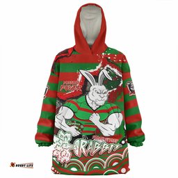 South Sydney Rabbitohs Snug Hoodie - Custom Super Bunnies Aboriginal Inspired Snug Hoodie