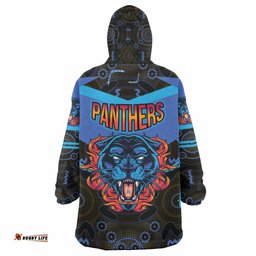 panthers rugby snug hoodie custom angry panther style oodie blanket