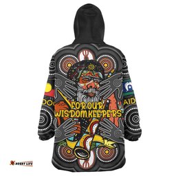 australia naidoc week wearable blanket hoodie custom for our elders aboriginal inspired wearable blanket hoodie