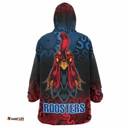 roosters rugby snug hoodie custom rooster esport mascot oodie blanket
