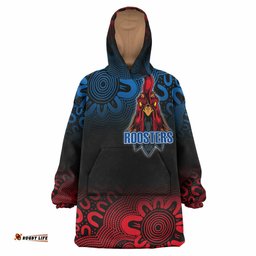 roosters rugby snug hoodie custom rooster esport mascot oodie blanket
