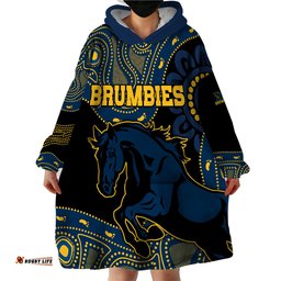 brumbies rugby union wearable blanket hoodie australia indigenous aboriginal