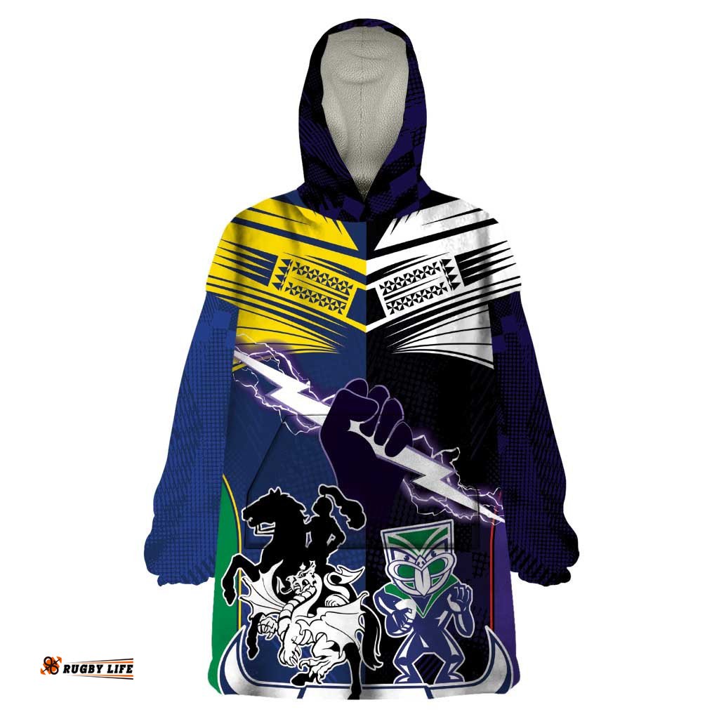 custom dragons cowboys combine storm warriors wearable blanket hoodie sport style version 01