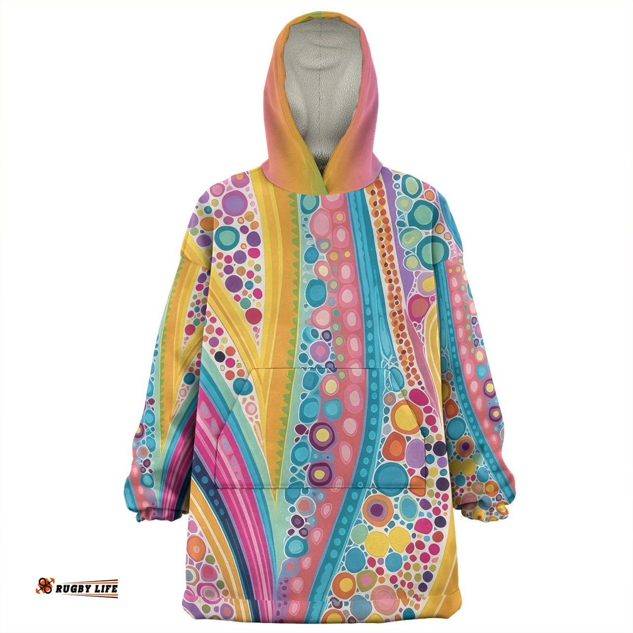 Australia Aboriginal Snug Hoodie - Aboriginal Colourful Dots Inspired Snug Hoodie
