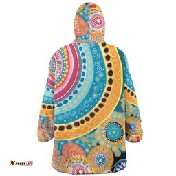 Australia Aboriginal Snug Hoodie - Colorful Pattern And Dots Art Snug Hoodie