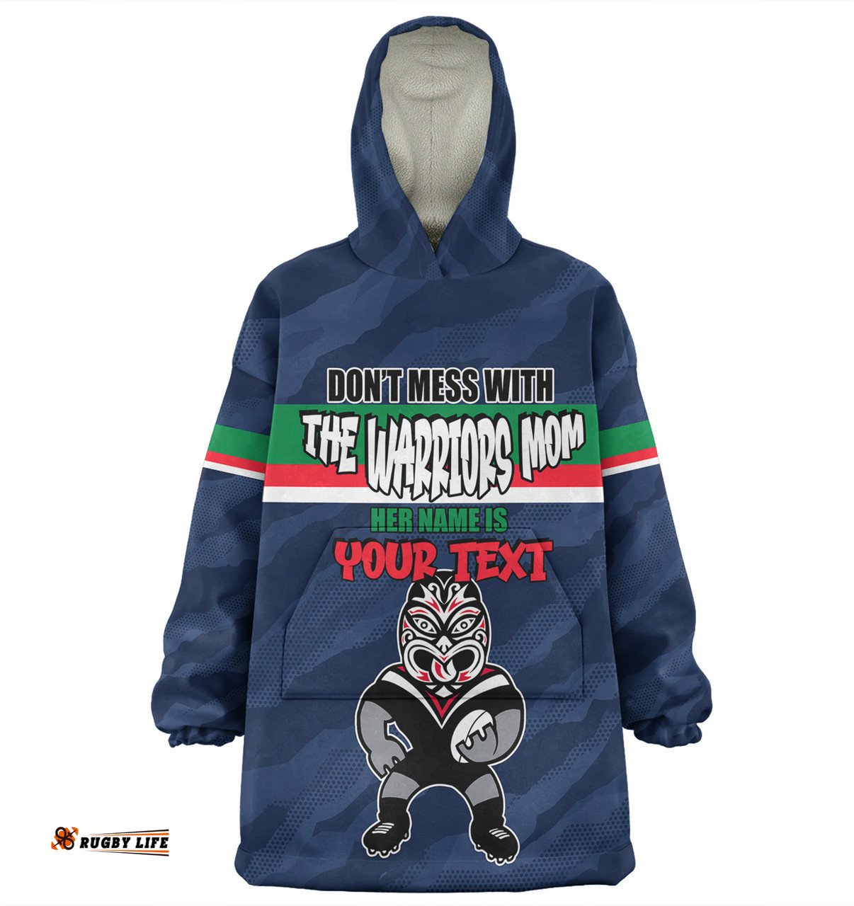 New Zealand Warriors Mother's Day Snug Hoodie - Screaming Mom and Crazy Fan