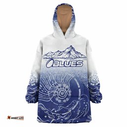 blues rugby snug hoodie custom blues rugby mountain style oodie blanket