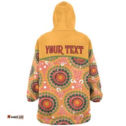 Australia Aboriginal Custom Snug Hoodie - Abstract Seamless Pattern With Aboriginal Inspired Snug Hoodie
