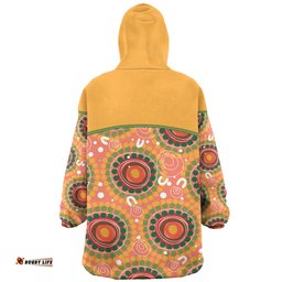 Australia Aboriginal Custom Snug Hoodie - Abstract Seamless Pattern With Aboriginal Inspired Snug Hoodie