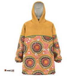 Australia Aboriginal Custom Snug Hoodie - Abstract Seamless Pattern With Aboriginal Inspired Snug Hoodie