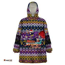 melbourne storm christmas wearable blanket hoodie merrystorm man dt02