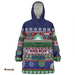 New Zealand Warriors Christmas Maori Custom Snug Hoodie - Indigenous Knitted Ugly Xmas Style Snug Hoodie