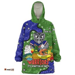 New Zealand Warriors Custom Snug Hoodie - Australian Big Things Snug Hoodie