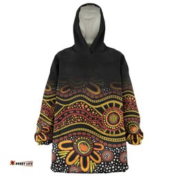 Australia Aboriginal Custom Snug Hoodie - Dot In Aboriginal Style Snug Hoodie