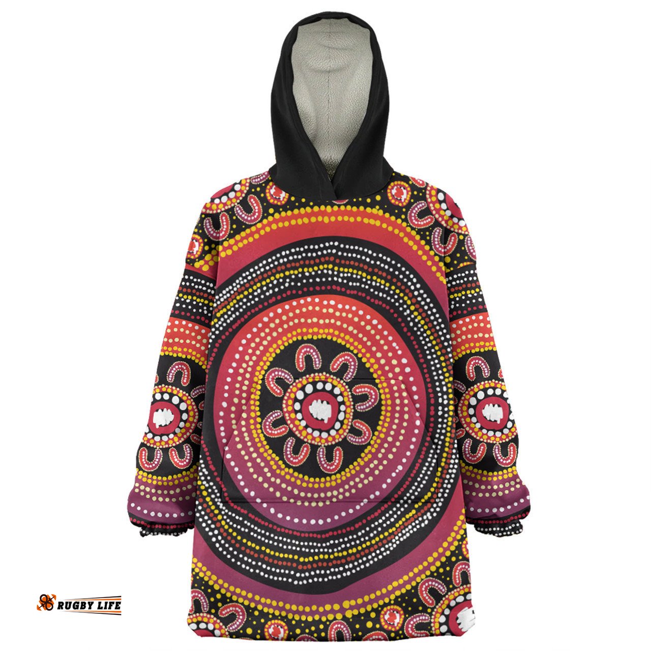 Australia Aboriginal Snug Hoodie - Aboriginal Dot Art Design Snug Hoodie