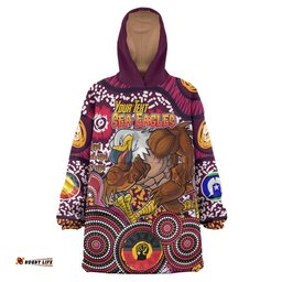 sea eagles rugby snug hoodie custom naidoc week sea eagles oodie blanket