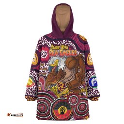 sea eagles rugby snug hoodie custom naidoc week sea eagles oodie blanket