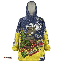 North Queensland Cowboys Christmas Custom Snug Hoodie - Let's Get Lit Chrisse Pressie Snug Hoodie