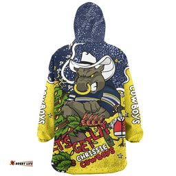 North Queensland Cowboys Christmas Custom Snug Hoodie - Let's Get Lit Chrisse Pressie Snug Hoodie