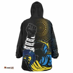 titans rugby snug hoodie custom naidoc titans aboriginal style oodie blanket