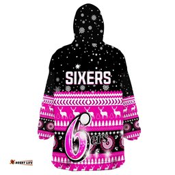 sydney sixers cricket wearable blanket hoodie christmas aboriginal