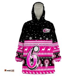 sydney sixers cricket wearable blanket hoodie christmas aboriginal