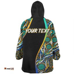 Australia Aboriginal Custom Snug Hoodie - Color Dot Dreamtime Snug Hoodie