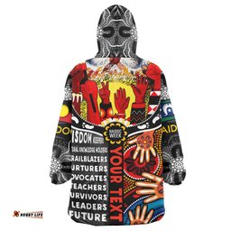 australia naidoc week for our elders wearable blanket hoodie custom pay homage to our elders wearable blanket hoodie