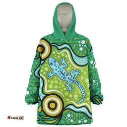 Australia Aboriginal Inspired Snug Hoodie - Aboriginal Goanna Art Snug Hoodie