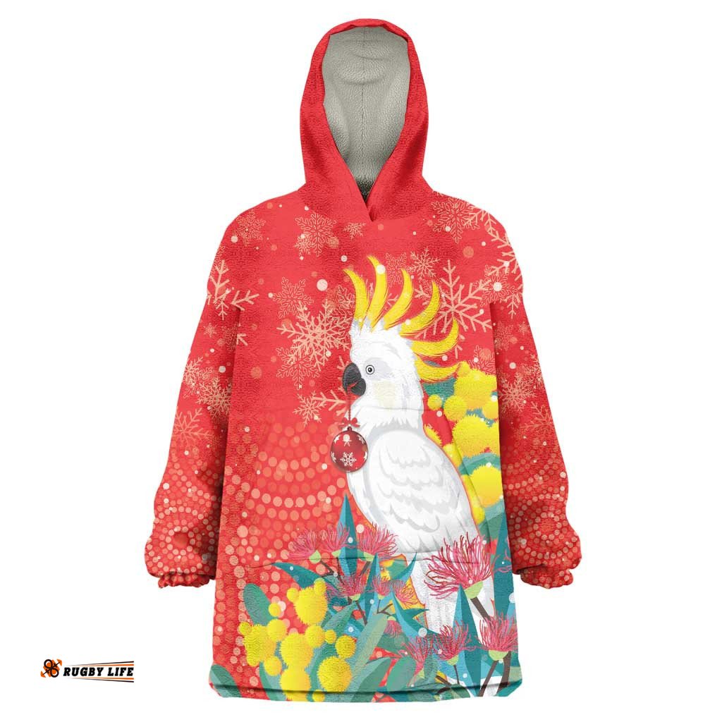 sulphur crested cockatoo christmas wearable blanket hoodie australia gumtree with golden wattle