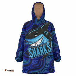 sharks snug hoodie custom stronger sharks oodie blanket