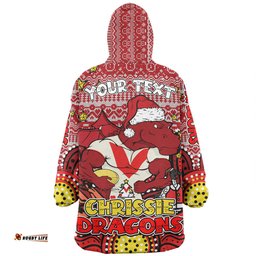 St. George Illawarra Dragons Christmas Custom Snug Hoodie - Christmas Knit Patterns Vintage Jersey Ugly Snug Hoodie