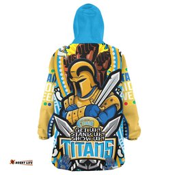 titans rugby naidoc week aboriginal snug hoodie gold coast titans rugby ball get up stand up show up oodie blanket