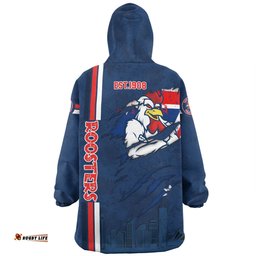 Sydney Roosters Snug Hoodie - Happy Australia Day Flag Scratch Style