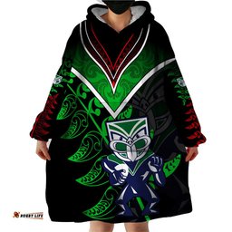new zealand rugby silver fern wearable blanket hoodie the maori warriors