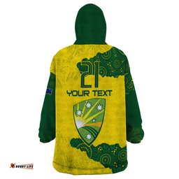 custom australia cricket wearable blanket hoodie history commemorative world cup winners