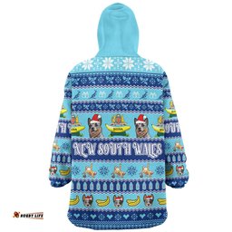 New South Wales Big Things Christmas Custom Snug Hoodie - The Big Banana And Blue Heeler Snug Hoodie