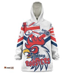 Sydney Roosters Snug Hoodie - Happy Australia Day We Are One And Free V2