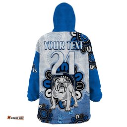 custom personalised nrl canterbury bankstown bulldogs rugby berries 1935 aboriginal wearable blanket hoodie