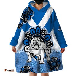 custom personalised nrl canterbury bankstown bulldogs rugby berries 1935 aboriginal wearable blanket hoodie