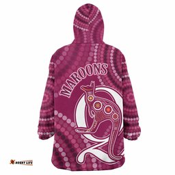 maroons rugby snug hoodie custom maroons rugby oodie blanket