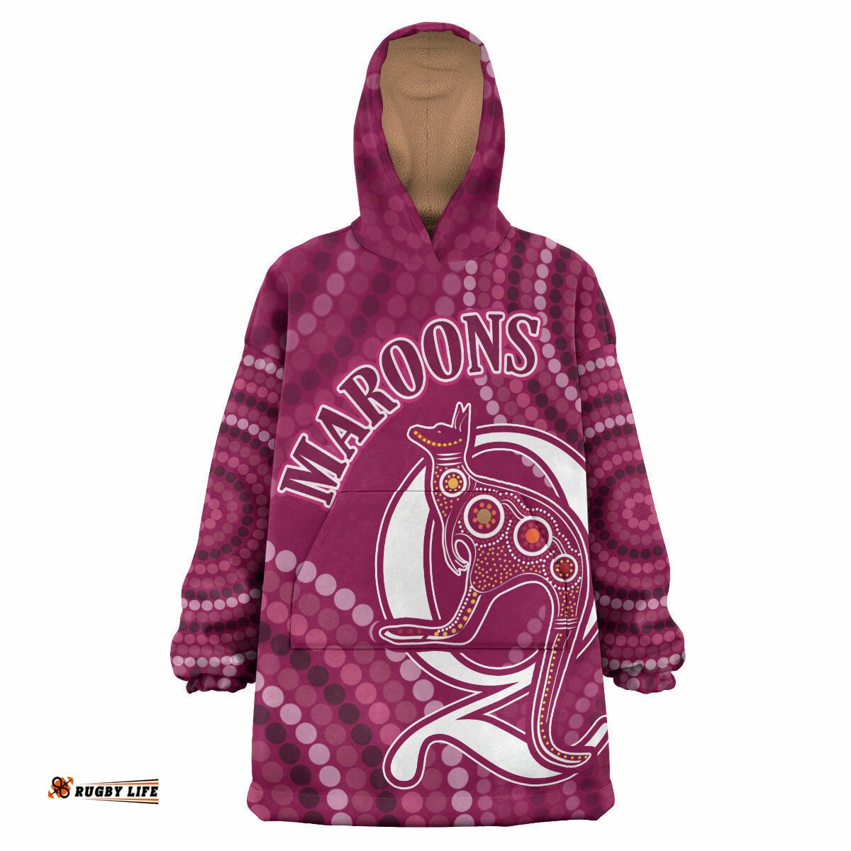 maroons rugby snug hoodie custom maroons rugby oodie blanket