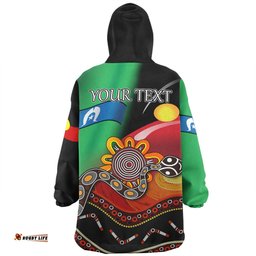 Australia Aboriginal Custom Snug Hoodie - The Rainbow Serpent Dreamtime Give Shape To The Earth Snug Hoodie