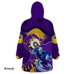 storm mascot nrl wearable blanket hoodie naidoc