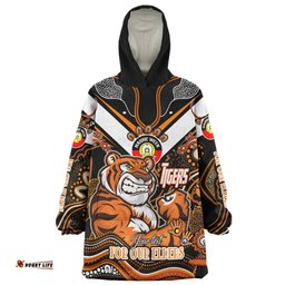 australia south western of sydney naidoc week custom wearable blanket hoodie for our elders home jersey wearable blanket hoodie