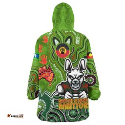 rabbitohs naidoc rugby snug hoodie custom aussie naidoc week rabbitohs oodie blanket