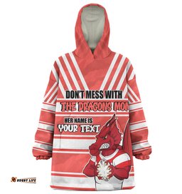 St. George Illawarra Dragons Mother's Day Snug Hoodie - Screaming Mom and Crazy Fan